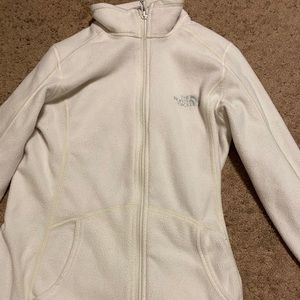 white north face jacket